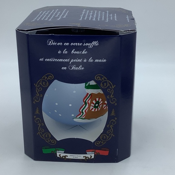 NWOT Mouth Blown Glass Gingerbread Ornament Hand Painted in Italy - Picture 9 of 12